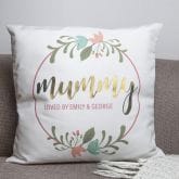 Thumbnail 4 - Personalised Floral Wreath Cushion Cover