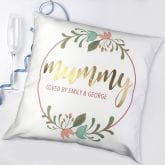 Thumbnail 5 - Personalised Floral Wreath Cushion Cover