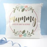 Thumbnail 6 - Personalised Floral Wreath Cushion Cover