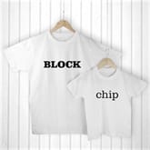 Thumbnail 1 - Daddy and Me Chip off the Old Block T-Shirts with Personalised Bag
