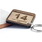 Thumbnail 5 - Personalised An Unforgettable Day Square Keyring
