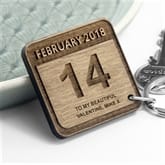 Thumbnail 3 - Personalised An Unforgettable Day Square Keyring