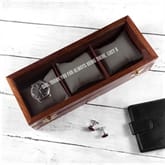 Thumbnail 1 - Wooden Personalised Watch Box