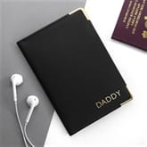 Thumbnail 1 - Personalised Leather Passport Holder