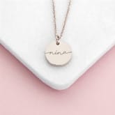 Thumbnail 1 - Personalised Disc Necklace with Name