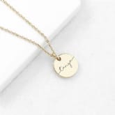 Thumbnail 3 - Personalised Disc Necklace with Name