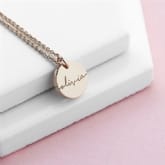 Thumbnail 4 - Personalised Disc Necklace with Name