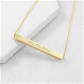 Thumbnail 1 - Personalised Horizontal Bar Necklace