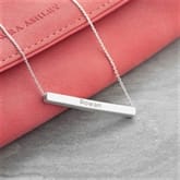 Thumbnail 2 - Personalised Horizontal Bar Necklace