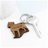 Thumbnail 9 - Personalised Dog Breed Wooden Keyring