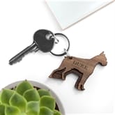 Thumbnail 10 - Personalised Dog Breed Wooden Keyring