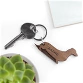 Thumbnail 5 - Personalised Dog Breed Wooden Keyring