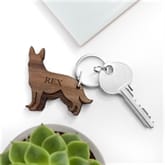 Thumbnail 6 - Personalised Dog Breed Wooden Keyring