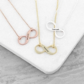 Thumbnail 1 - Personalised Infinity Twist Necklaces