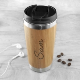 Thumbnail 1 - Personalised Bamboo Travel Mug