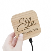 Thumbnail 4 - Personalised "in Charge" Bamboo Wireless Charger