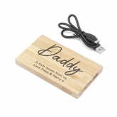 Thumbnail 5 - Personalised Bamboo Wireless Powerbank