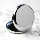 Thumbnail 6 - Personalised Silver Plated Lucky Sixpence Compact Mirror
