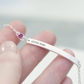 Thumbnail 2 - Personalised Swarovski Crystal Birthstone Bracelet