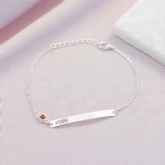 Thumbnail 4 - Personalised Swarovski Crystal Birthstone Bracelet