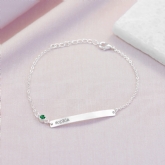Thumbnail 5 - Personalised Swarovski Crystal Birthstone Bracelet