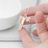 Thumbnail 1 - Personalised Tree Of Life Vertical Bar Necklace