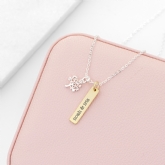 Thumbnail 5 - Personalised Tree Of Life Vertical Bar Necklace