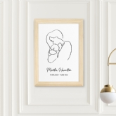 Thumbnail 10 - Personalised Mum & Baby Modern Line Art Framed Print