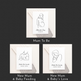 Thumbnail 11 - Personalised Mum & Baby Modern Line Art Framed Print