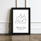 Thumbnail 5 - Personalised Mum & Baby Modern Line Art Framed Print