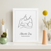 Thumbnail 7 - Personalised Mum & Baby Modern Line Art Framed Print