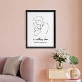 Thumbnail 8 - Personalised Mum & Baby Modern Line Art Framed Print