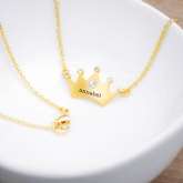 Thumbnail 11 - Personalised Kids Princess Crown Necklaces