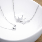 Thumbnail 6 - Personalised Kids Princess Crown Necklaces