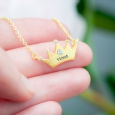 Thumbnail 8 - Personalised Kids Princess Crown Necklaces