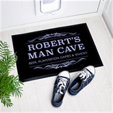 Thumbnail 1 - Personalised Man Cave Indoor Doormat
