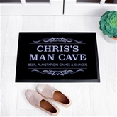 Thumbnail 2 - Personalised Man Cave Indoor Doormat