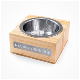 Thumbnail 5 - Personalised Small Bamboo Wooden Pet Bowl