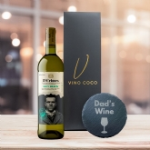 Thumbnail 3 - 19 Crimes Red Wine & Sauvignon Blanc Gift Sets with "Dad's Wine" Slate Coaster