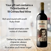 Thumbnail 7 - 19 Crimes Red Wine & Sauvignon Blanc Gift Sets with 60th Birthday Slate Coaster