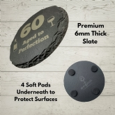 Thumbnail 11 - 19 Crimes Red Wine & Sauvignon Blanc Gift Sets with 60th Birthday Slate Coaster