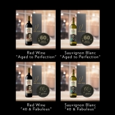 Thumbnail 2 - 19 Crimes Red Wine & Sauvignon Blanc Gift Sets with 60th Birthday Slate Coaster