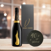 Thumbnail 1 - Bottega Prosecco & "40 & Fabulous" Slate Coaster Gift Set