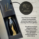 Thumbnail 5 - Bottega Prosecco & "40 & Fabulous" Slate Coaster Gift Set