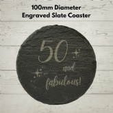 Thumbnail 3 - Bottega Prosecco & "50 & Fabulous" Slate Coaster Gift Set