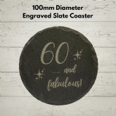 Thumbnail 3 - Bottega Prosecco & "60 & Fabulous" Slate Coaster Gift Set