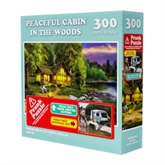 Thumbnail 1 - Peaceful Cabin in the Woods Prank Jigsaw Puzzle 300pcs