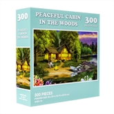 Thumbnail 3 - Peaceful Cabin in the Woods Prank Jigsaw Puzzle 300pcs