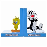 Thumbnail 2 - Warner Bros Looney Tunes Tweety And Sylvester Wooden Bookends