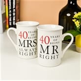 Thumbnail 4 - 40 Years Of Being Right Anniversary Mug